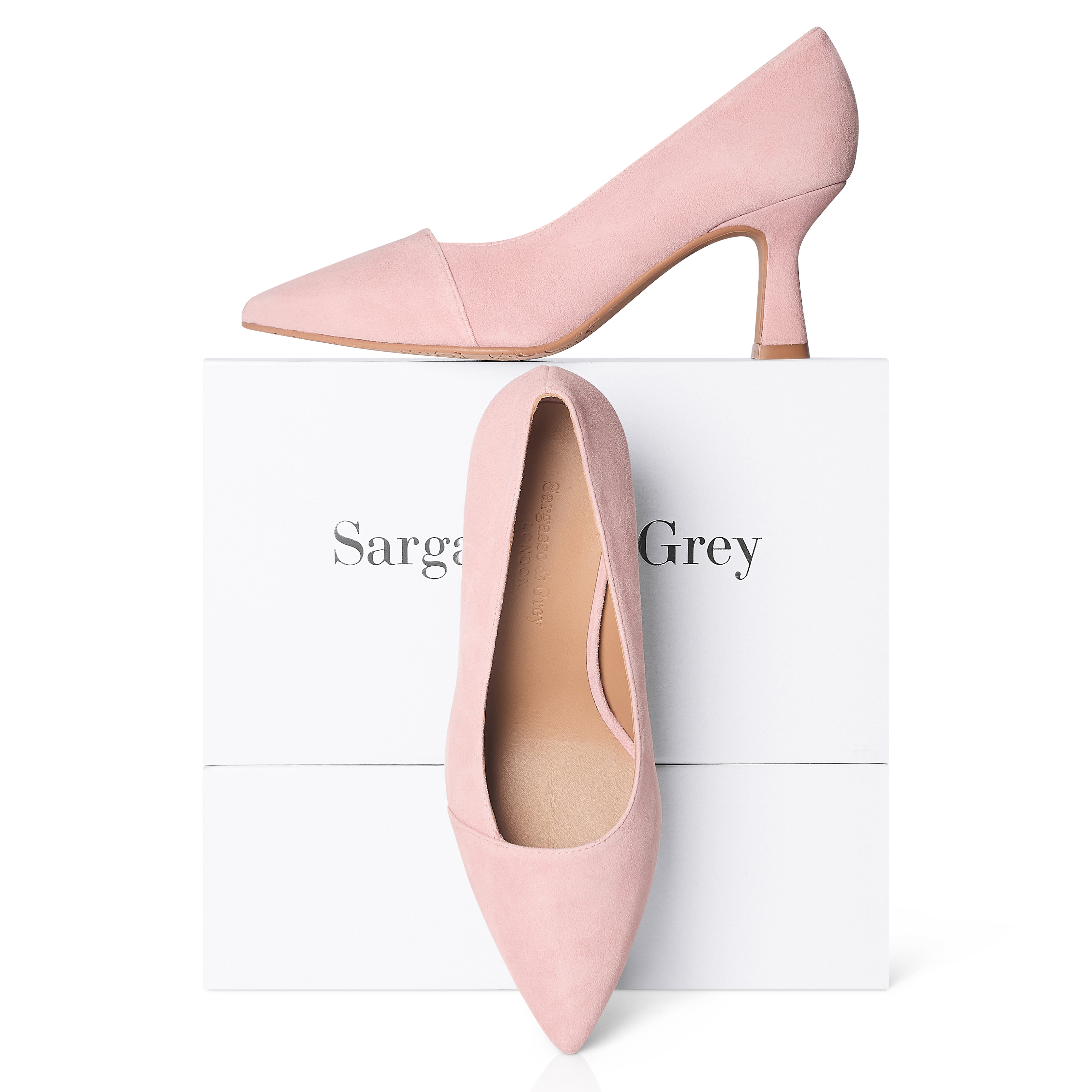 Eleanor Wide Width Pumps - Peony Pink Suede