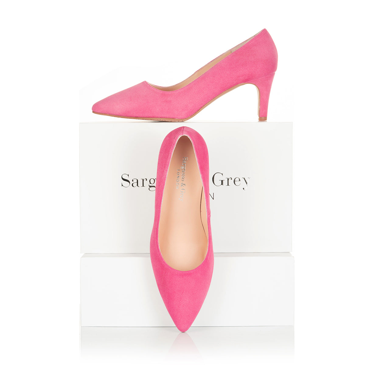 Eve Wide Width Pumps Pink Suede