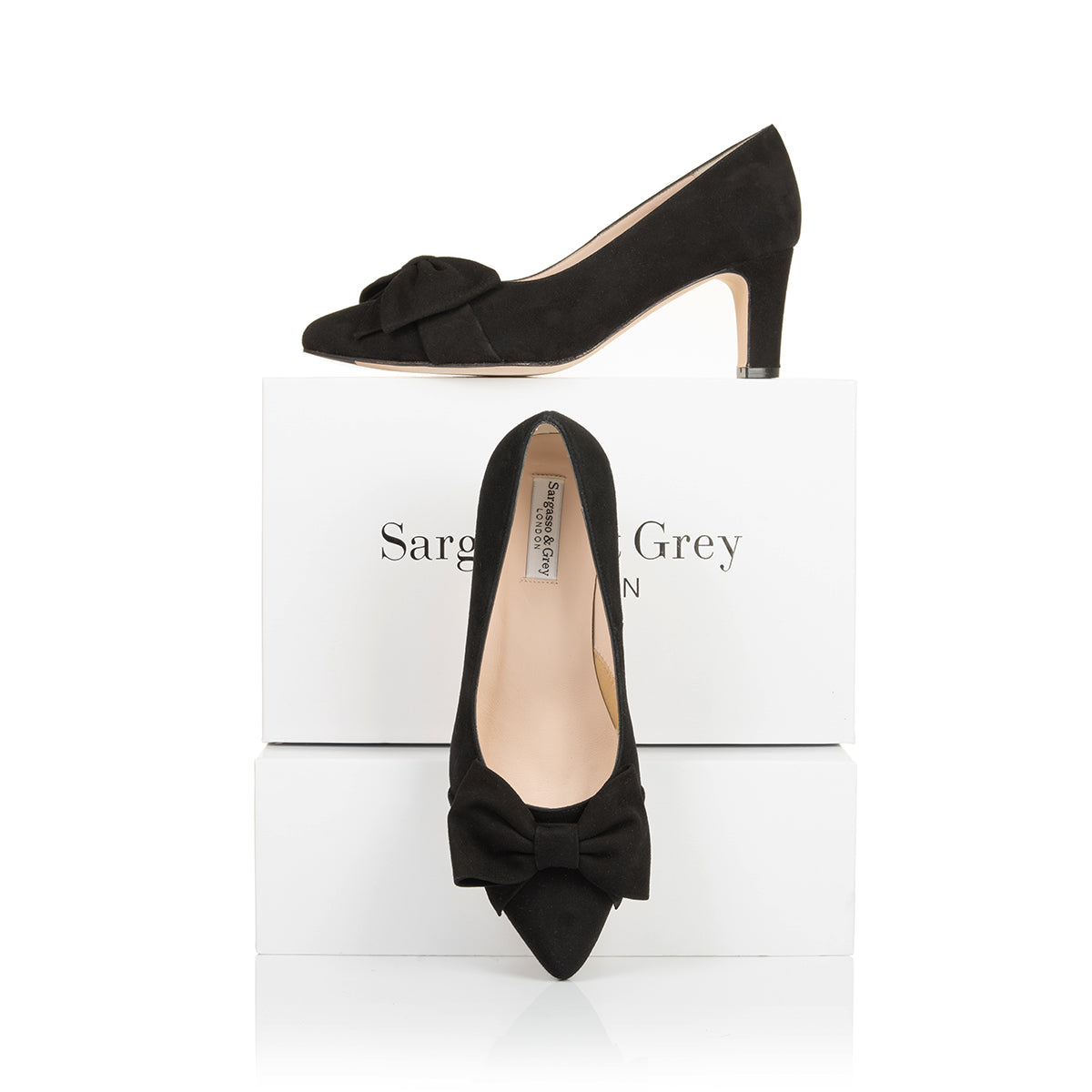 Lori Extra Wide Width Pump Black Suede - Main Image