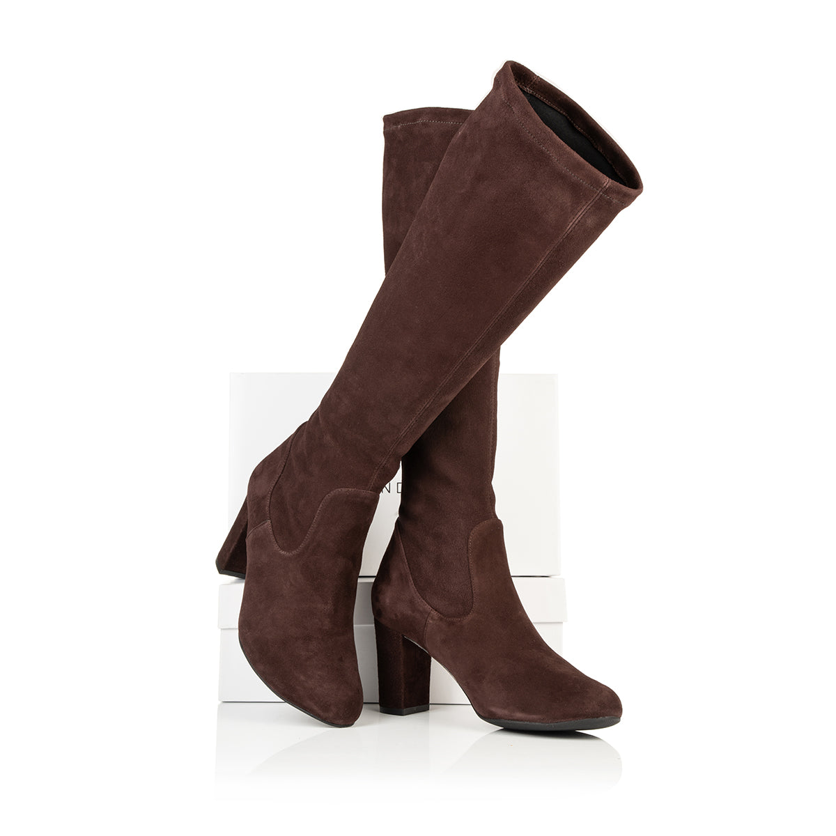 Wide width hot sale suede boots