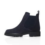 Koto Extra Wide Width Chelsea Boots - Navy Suede
