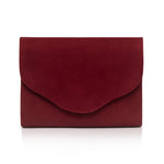 Clutch - Burgundy Suede