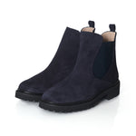 Koto Extra Wide Width Chelsea Boots - Navy Suede