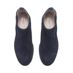 Koto Extra Wide Width Chelsea Boots - Navy Suede