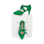 Anya Extra Wide Width Shoes - Green Suede