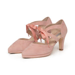 Anya Extra Wide Width Shoes - Peony Pink Suede