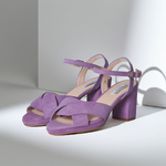 Belle - Extra Wide Width Sandal - Lavender Suede