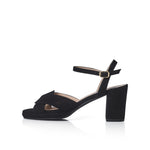 Belle - Extra Wide Width Sandal - Black Suede