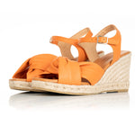 Bertie - Wide Width Wedge Sandal - Burnt Orange