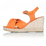 Bertie - Wide Width Wedge Sandal - Burnt Orange