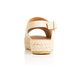 Bona - Wide Width Espadrille - Beige Leather