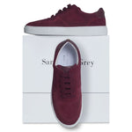Emma Wide Width Sneakers - Burgundy Suede