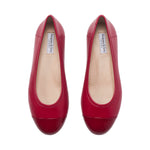 Capella Extra Wide Width Flats - Red Leather