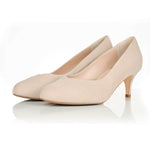 Catherine Wide Width Pumps - Sand Suede