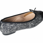 Corrine Extra Wide Width Flats - Navy Tweed