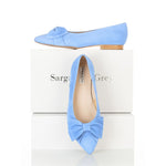 Dionne Extra Wide Width Flats - Light Blue Suede