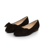 Dionne Extra Wide Width Flats - Black Suede