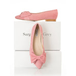 Dionne Wide Width Flats - Pink Suede