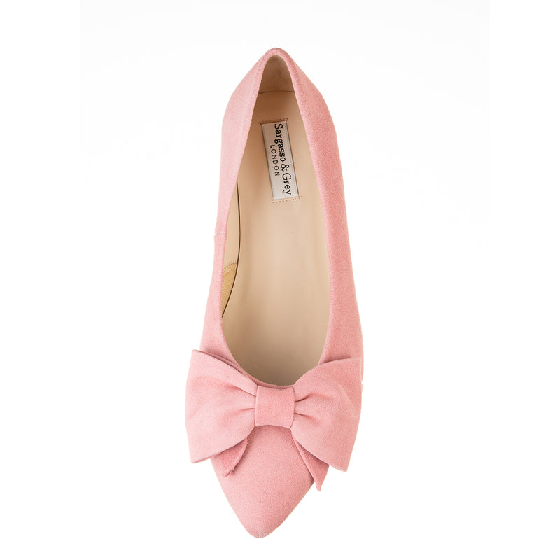 Dionne Extra Wide Width Flats - Pink Suede