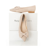 Dionne Wide Width Flats - Sand Suede