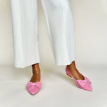 Dionne Extra Wide Width Flats - Pink Suede