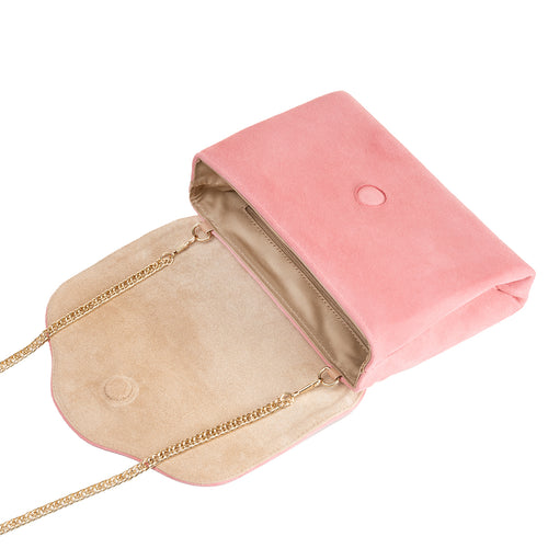 Clutch - Candy Pink Suede