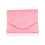 Clutch - Candy Pink Suede