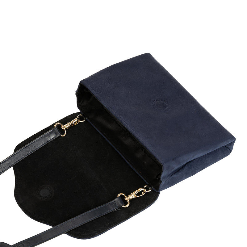 Clutch - Navy Suede