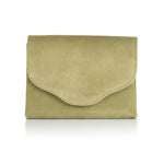 Clutch - Olive Green Suede