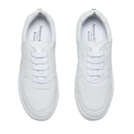 Emma Wide Width Sneakers - White Leather