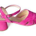 Erica II - Wide Width Sandal - Hot Pink Suede