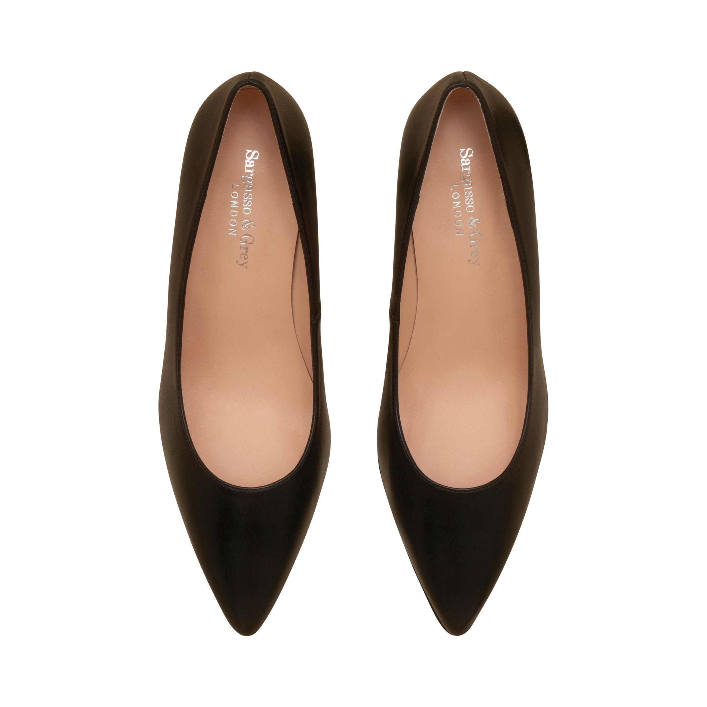 Wide Width Black Leather Pumps Sargasso and Grey USA Wide Width Black Leather Pumps Sargasso and Grey USA