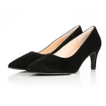 Eve Wide Width Pump – Black Suede