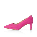 Eve Wide Width Pumps – Hot Pink Suede
