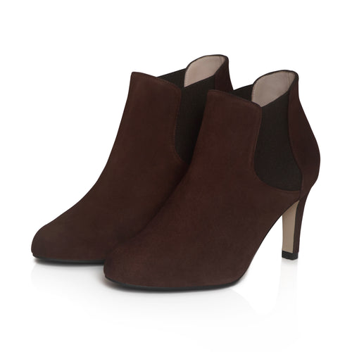 Lily Extra-Wide Width Boots - Brown Suede