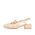 Faith Wide Width Slingback - Bone Leather