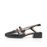 Faith Wide Width Slingback - Black Patent