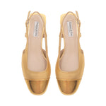 Fern Wide Width Slingback - Gold Leather