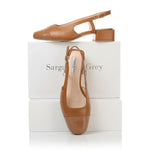 Fern Wide Width Slingback - Tan Leather