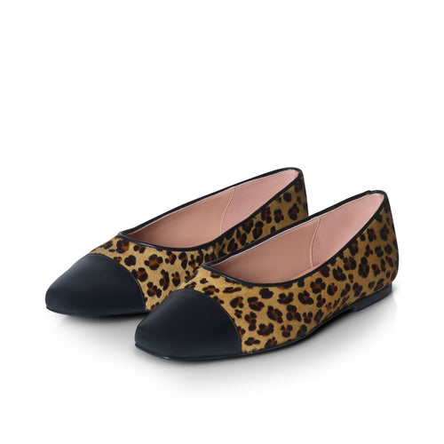 Hepburn Wide Width Ballet Flats - Leopard Print