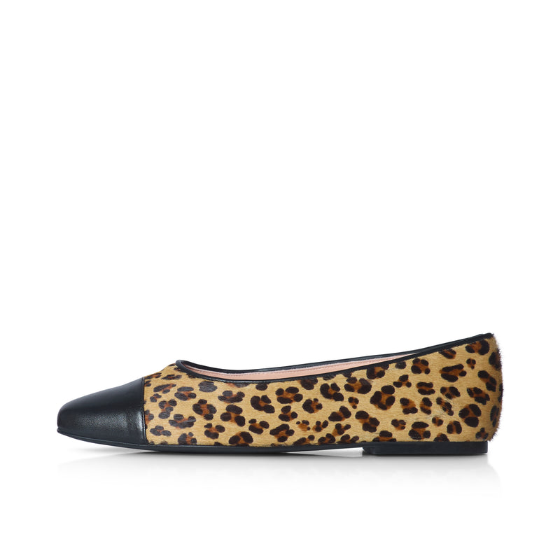 Hepburn Wide Width Ballet Flats - Leopard Print