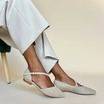 Indy Wide Width Flats - Nude Suede