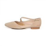 Indy Wide Width Flats - Nude Suede