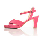 Isabella - Wide Width Sandal - Hot Pink Suede