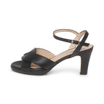 Isabella - Extra Wide Width Sandal - Black Leather