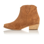 Jago Wide Width Cowboy Boots - Tan Suede