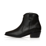 Jago Wide Width Cowboy Boots - Black Leather