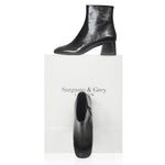 Jenna Wide Width Boots - Black Shine Leather