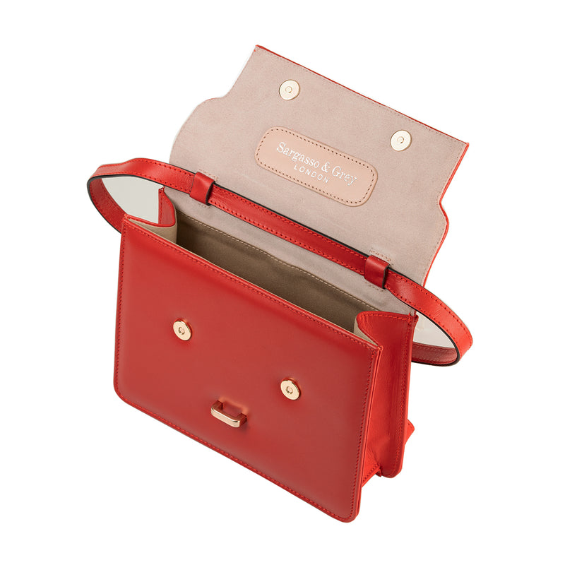 Jessamy Crossbody Bag - Red Leather