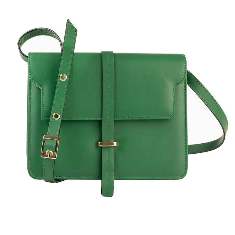 Jessamy Crossbody Bag - Green Leather